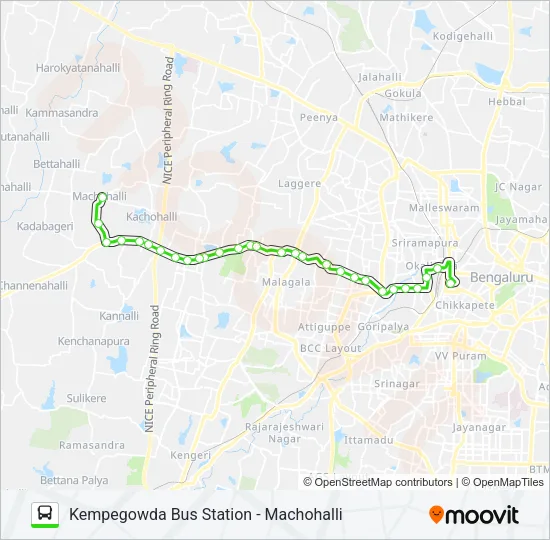 240 KBS-MCH Bus Line Map