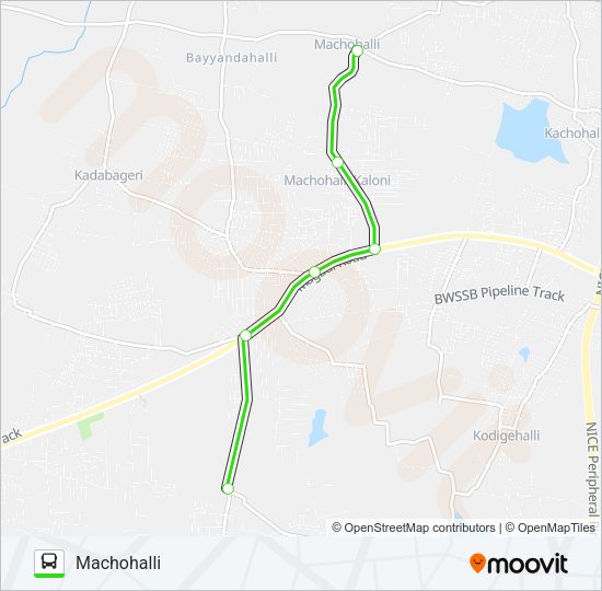 240-A D35G-MCH Bus Line Map