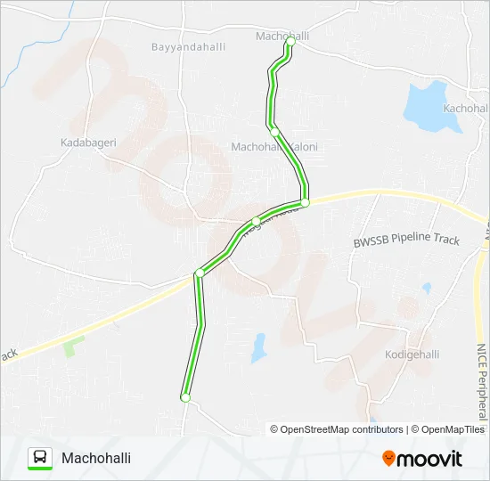 240-A D35G-MCH Bus Line Map