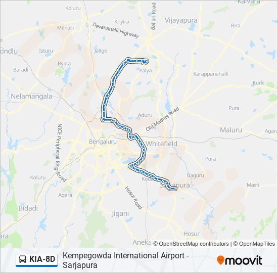 KIA-8D bus Line Map
