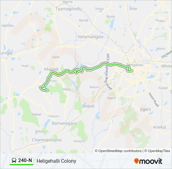 240-N bus Line Map