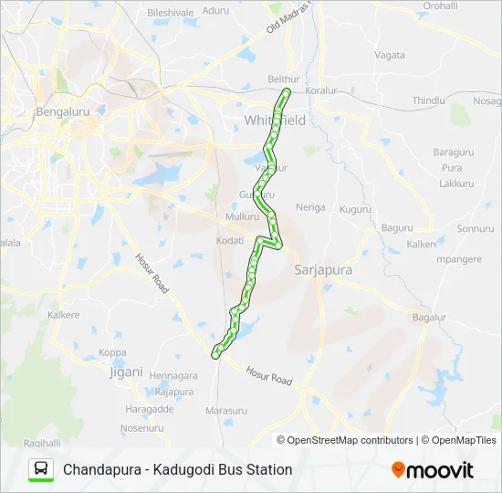 399-A CPR-KDG Bus Line Map