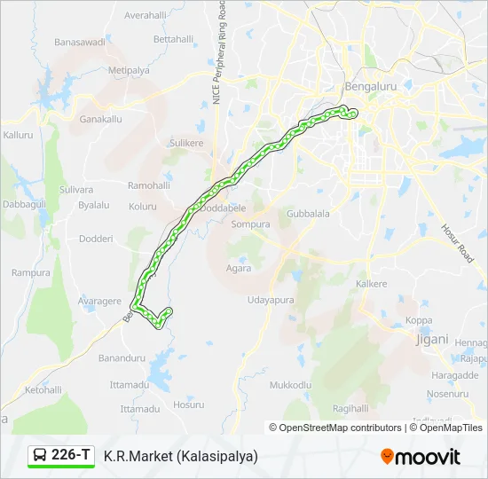 226-T Bus Line Map