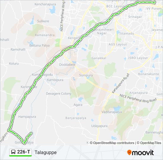 226-T Bus Line Map