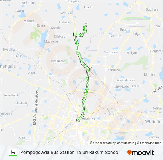285 KBS-SRKMS Bus Line Map