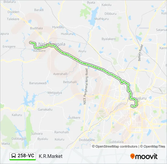 258-VC Bus Line Map