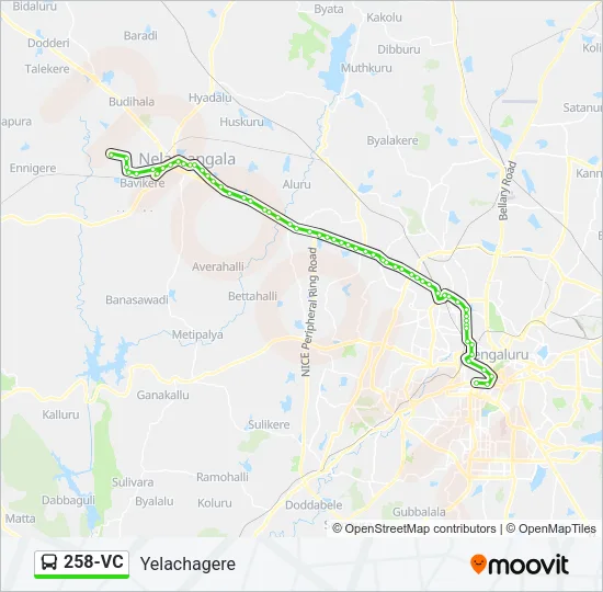 258-VC Bus Line Map