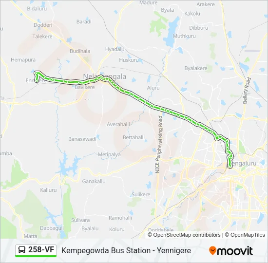 258-VF Bus Line Map