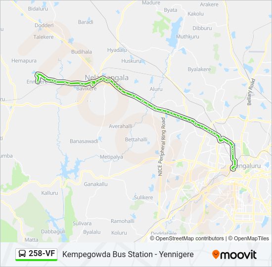 258-VF Bus Line Map