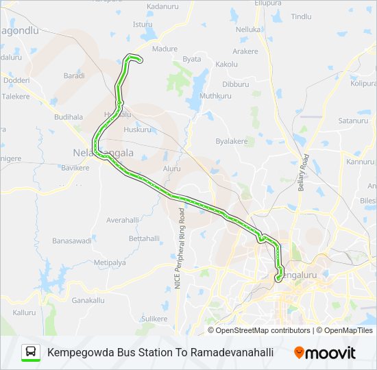 258-S KBS-RDH Bus Line Map
