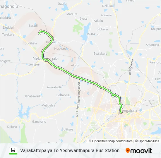 258-SA VKP-YTTMC Bus Line Map