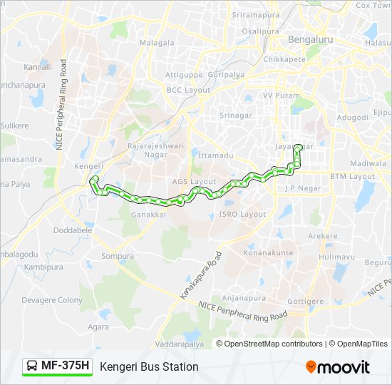 mf375h Route: Schedules, Stops & Maps - Kengeri Bus Station (Updated)