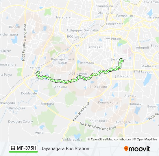 MF-375H Bus Line Map