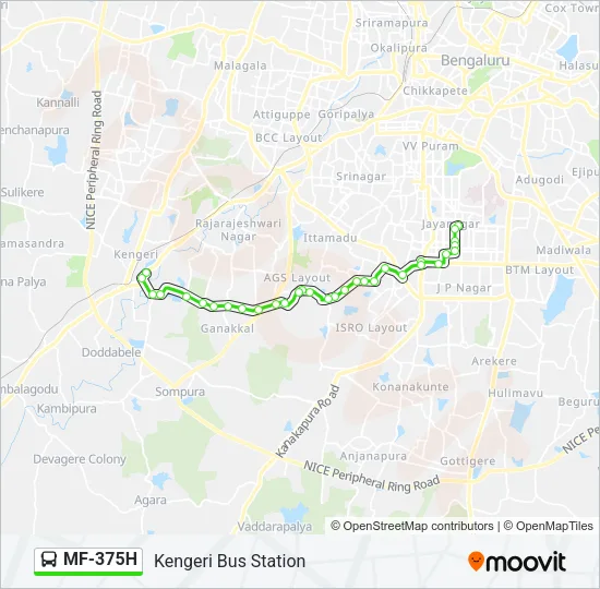 MF-375H Bus Line Map
