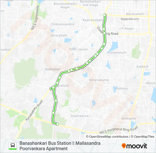 MF-211AA Bus Line Map