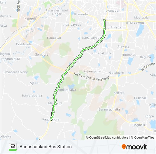 mf211ac Route: Schedules, Stops & Maps - Banashankari Bus Station (Updated)