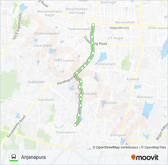 MF-215BB Bus Line Map