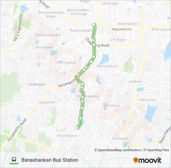 MF-215BB Bus Line Map