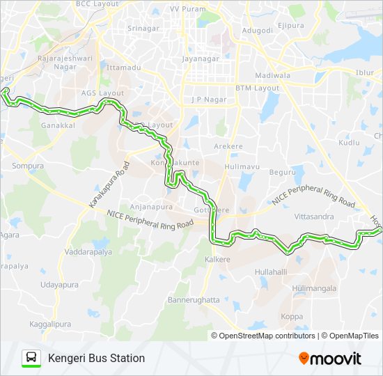 MF-378 ELC-NDG-KGR Bus Line Map