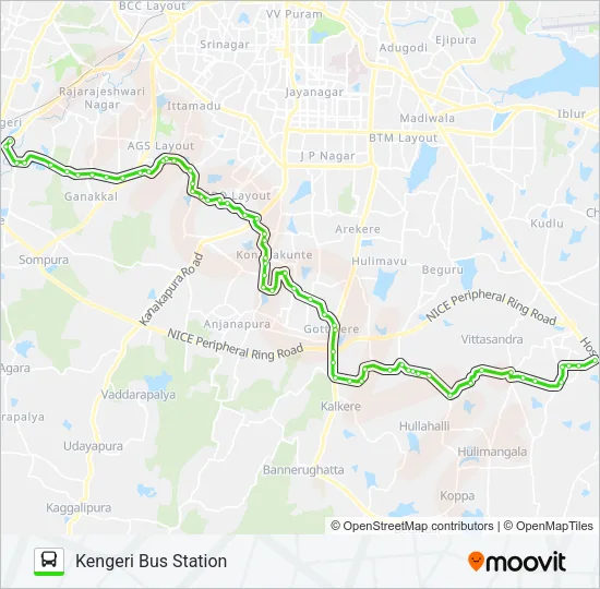 MF-378 ELC-NDG-KGR Bus Line Map