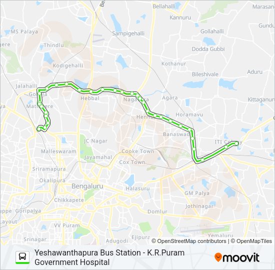 290-Y YTTMC-KRPGH Bus Line Map