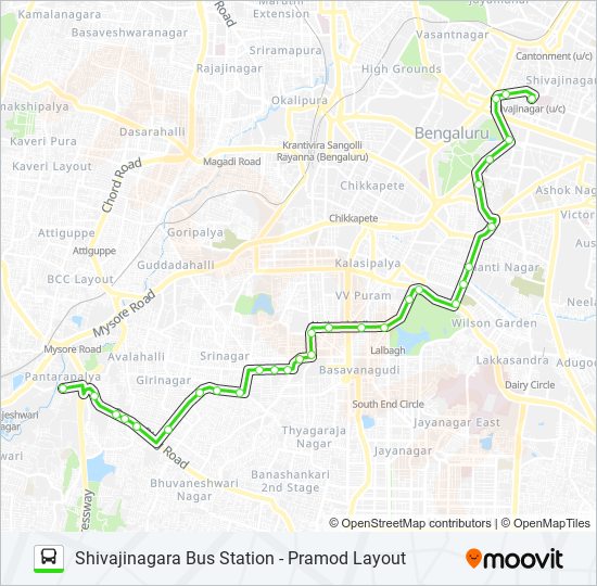 34-C SBS-PMLO bus Line Map