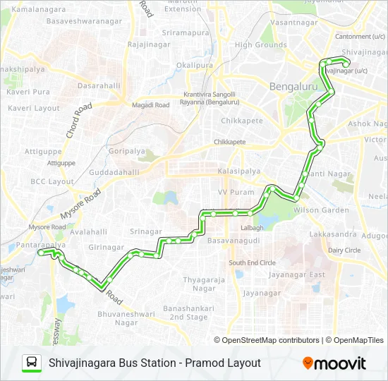 34-C SBS-PMLO Bus Line Map
