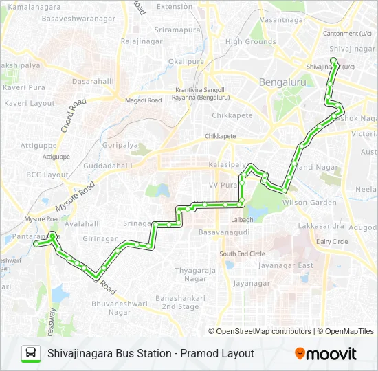 34-C SBS-PMLO Bus Line Map