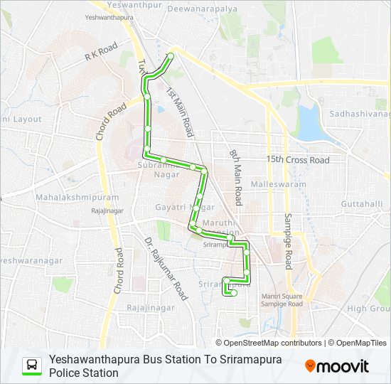 82-A YTTMC-SRPS bus Line Map