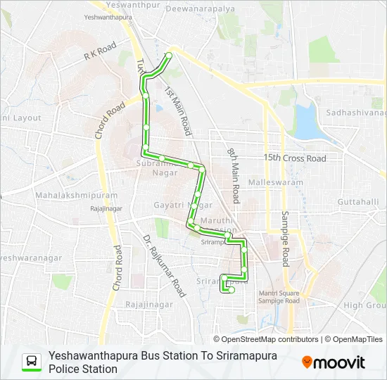 82-A YTTMC-SRPS Bus Line Map