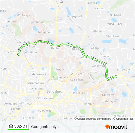 502-CT Bus Line Map