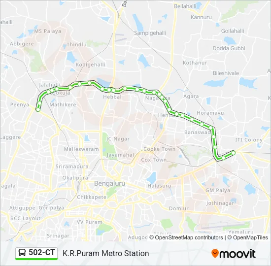 502-CT Bus Line Map