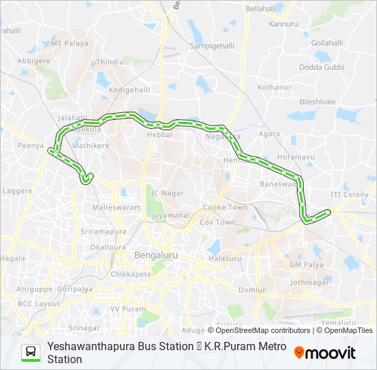 502-CT YTTMC-GGP-KRPMS bus Line Map