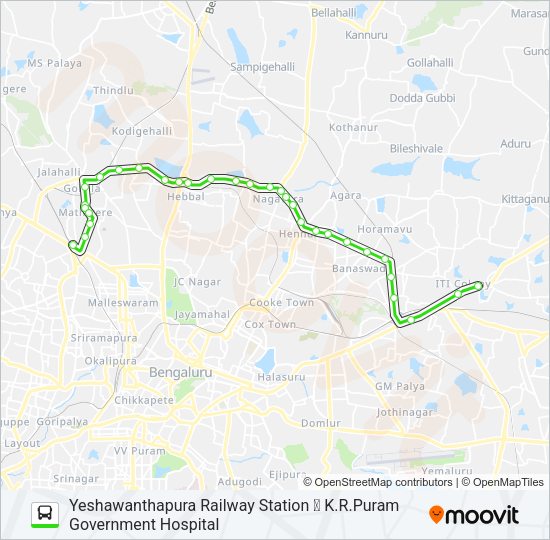 507 YPRRS-BEL-HBL-KRPG Bus Line Map