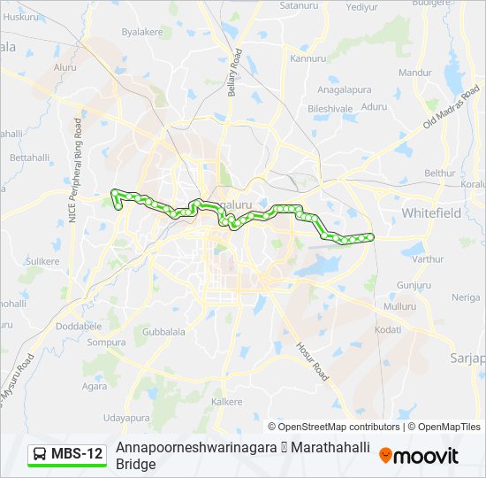 MBS-12 bus Line Map