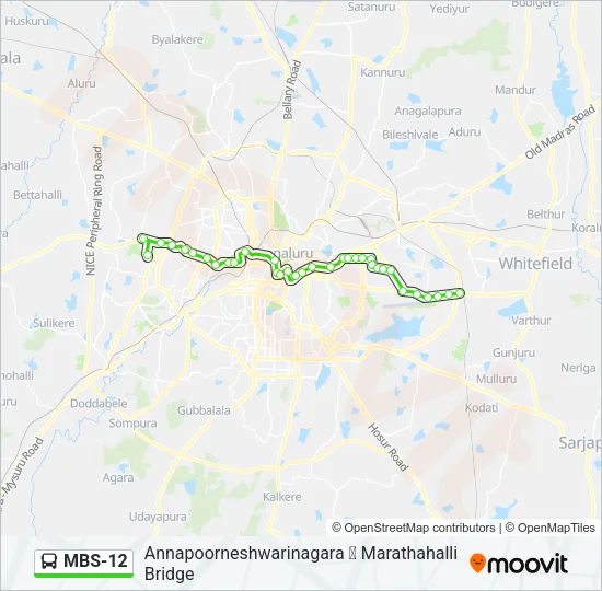 MBS-12 Bus Line Map