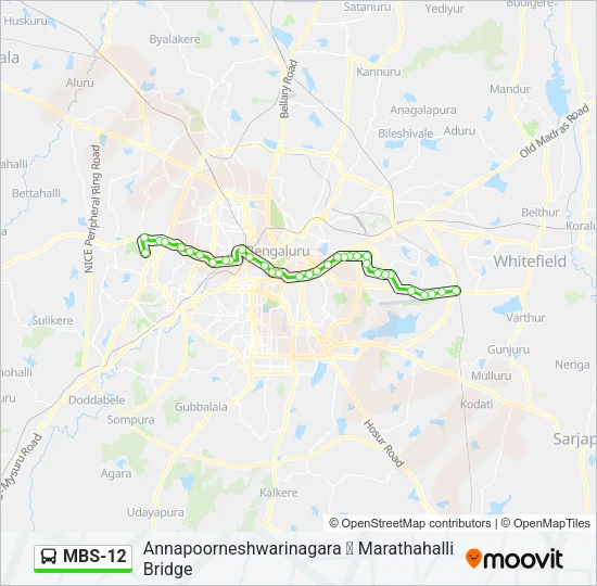MBS-12 Bus Line Map