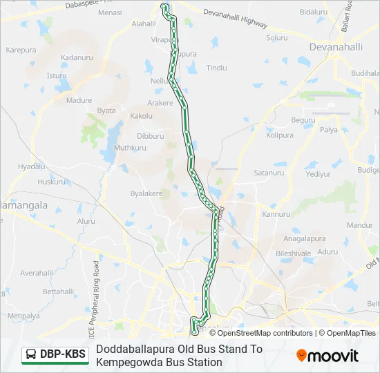 DBP-KBS Bus Line Map