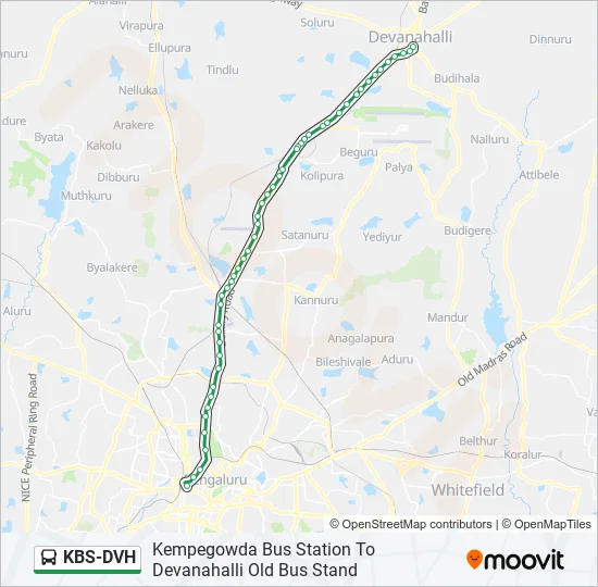 KBS-DVH Bus Line Map