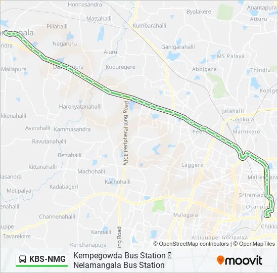 KBS-NMG Bus Line Map