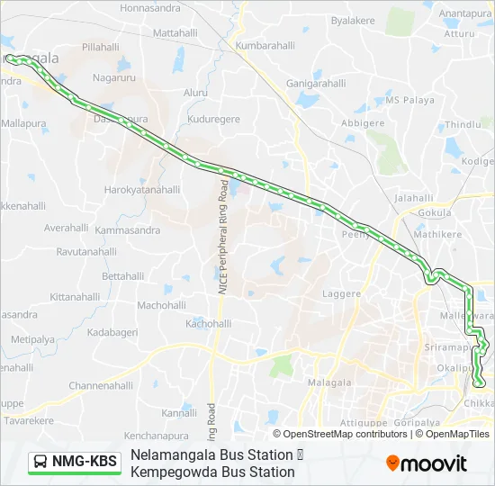 NMG-KBS Bus Line Map