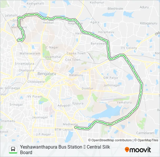 YTTMC-CSB Bus Line Map
