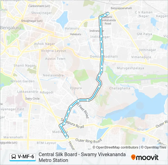 V-MF-6 Bus Line Map