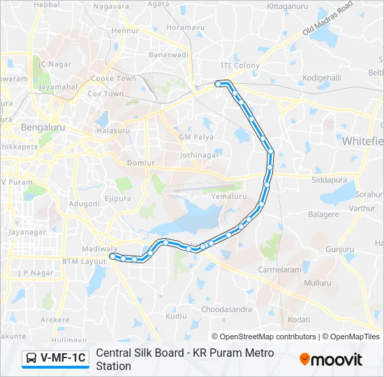 V-MF-1C Bus Line Map