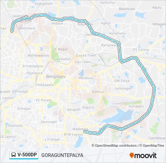 V-500DP Bus Line Map