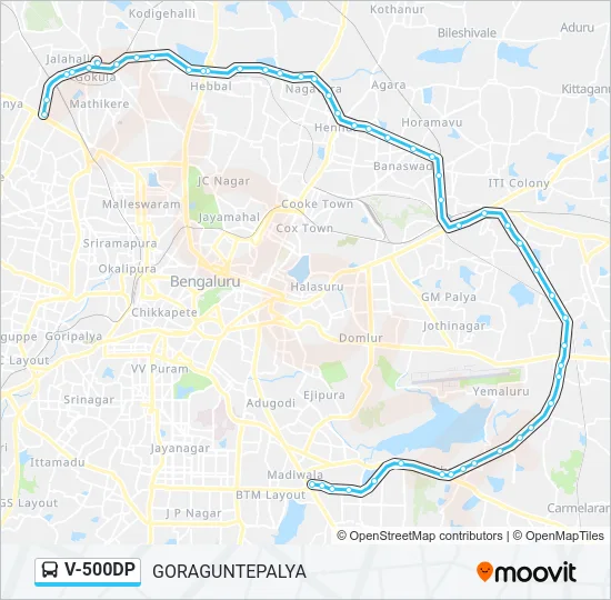V-500DP Bus Line Map