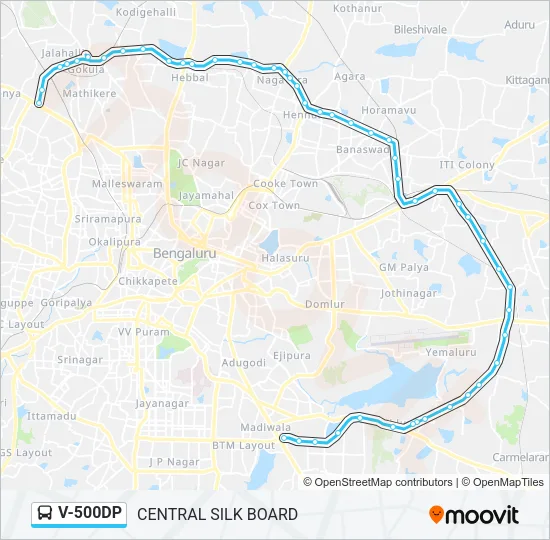 V-500DP Bus Line Map