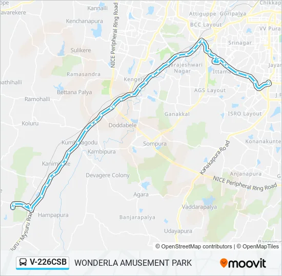 V-226CSB Bus Line Map