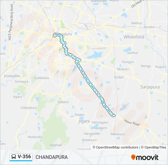 V-356 Bus Line Map
