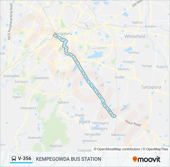 V-356 Bus Line Map